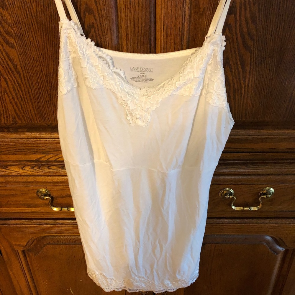 White lace Cami size 18/20 Lane Bryant